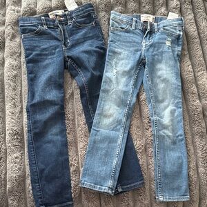 Abercrombie Kids Dark and Light Blue Skinny Jeans